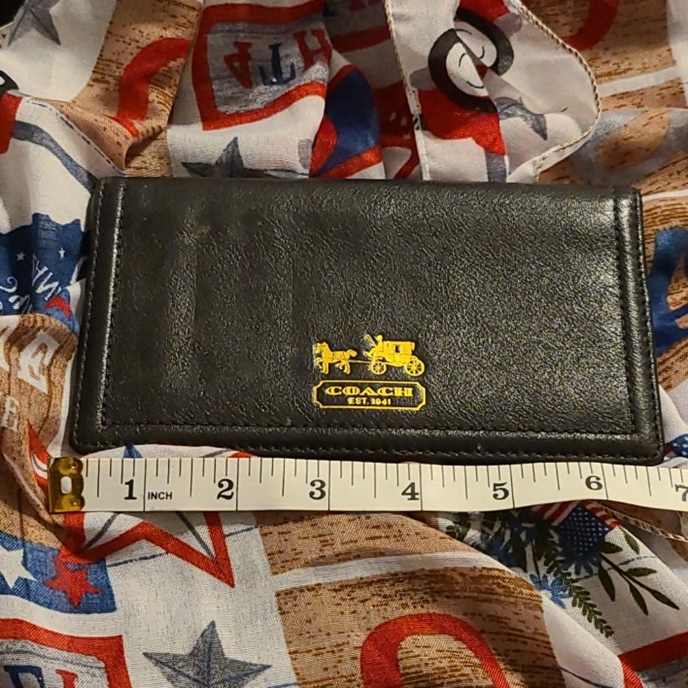 Coach checkbook cover